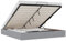 vidaXL Ottoman-Bett ohne Matratze Hellgrau 200x200 cm Stoff, Bettrahmen, Bettgestell mit Stauraum, Polsterbett, Bettgestell, Bettrahmen mit Stauraum