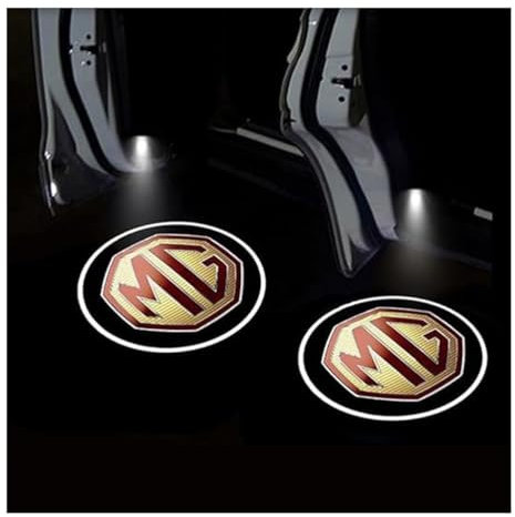 BSWNSJZT 2 Pcs Wireless Projector Car Door Step Courtesy Welcome Lights for MG HS 2023 2024 2025, Projector Light Welcome Courtesy Step Lights Lamps accessories