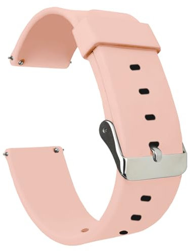 ONE ECHELON Cinturino a sgancio rapido compatibile con Amazfit Neo Silicone Smart Watch Ricambio Cinturino con Fibbia a Tang (Rosa Blush)