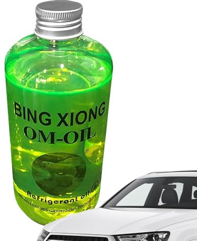 Huile De Réfrigération – Huile Pour Climatiseur | 500ml D’huile Verte Fluorescente | Colmatage Des Fuites, Amélioration De L’efficacité Du Refroidissement, Écologique, Sûre Pour Divers Systèmes