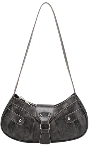 Ausing Handtasche Damen Retro Schultertasche Elegante Trend Handtasche Y2K Stil Schultertasche Vintage Perfekt für Party Date Alltag