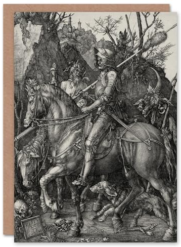 Artery8 Albrecht Durer Art Card Knight Death and the Devil