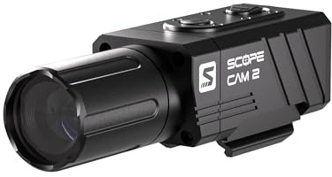 RunCam ScopeCam 2S Airsoft Action Camera, 210min Battery Life, Pre-Recording, Wi-Fi App Control, IP64 Metal Housing for Airsoft, Sports, Wildlife, Outdoor Filming (Long Range Zoom Camera (35mm))