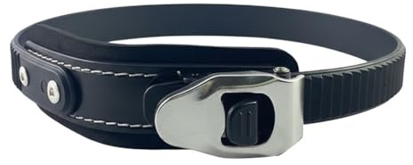 Gettimore Inline-Rollschuh-Gurt mit verstellbarer Schnalle, 50 cm, Nylon und Aluminiumlegierung, kompatibel mit Rollschuhen, Hockeyschlittschuhen und Ski, schwarz