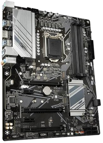 Gaming Motherboard Fit For GIGABYTE Z590 D, Ultra Durable ATX Motherboard With Direct 12+1 Phases Digital VRM, Full PCIe 4.0* Design