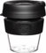 KeepCup Taza de café reutilizable de plástico ligero original con tapa a prueba de salpicaduras, 227 ml, color negro