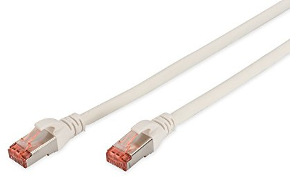 DIGITUS LAN Kabel Cat 6 – 1 m – S/FTP Geschirmt – Weiß | 1 Gbit/s – PoE++ – AWG 27/7 – LSZH – RJ45 Netzwerkkabel Patchkabel – Kompatibel zu Cat 6A und Cat 7