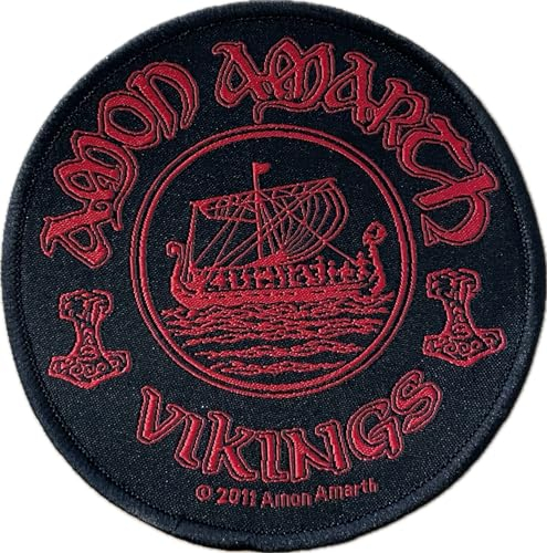 Amon Amarth Aufnäher - Vikings Circular Patch - Gewebt & Lizenziert !!