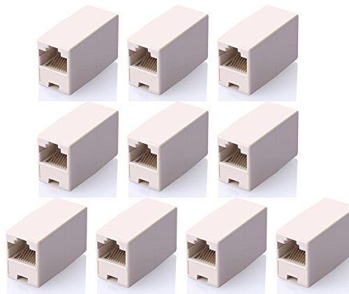SIENOC 10 Stücks Cat5 Cat5e RJ45 Kupplung 8P8C Netzwerkkabel Verbinder Buchse auf RJ45 Buchse