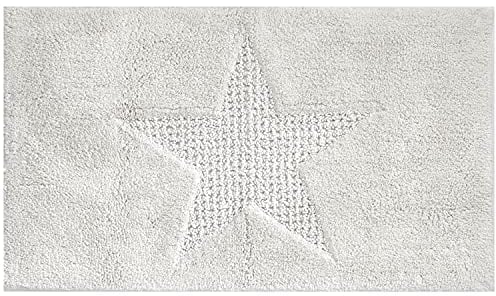 Kela Badematte Lindano 120x70cm aus Baumwolle in weiß, 120 x 1 x 70 cm