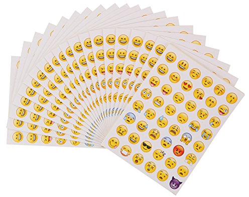 Beyond Dreams® 40 Blätter Lachgesichter Aufkleber Set für Handy Geschenkkarten Briefe Deko Basteln | Witzige Sticker für Kinder Notebook Dekoration | Lustig Bunt | Geschenktüte Belohnung Spielzeug
