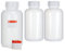 3x 2000 ml bouteilles à large col en LDPE avec bouchon à vis, bouteilles vides de 2 litres pour produits chimiques, bouteilles de laboratoire avec couvercle comme récipient de stockage