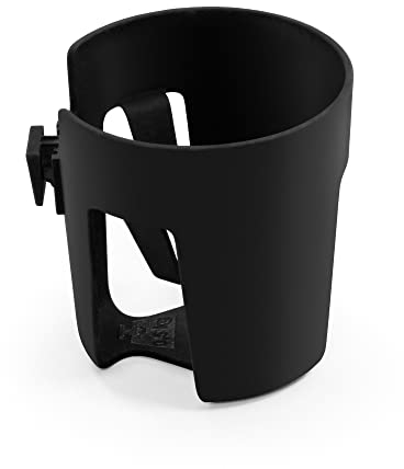 Porte-gobelet pour Poussette Stokke, Noir - Compatible avec poussettes Stokke Xplory X, Trailz et Beat + Support pour Le Bain Flexi Stokke