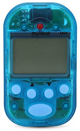 Mini Digitales Metronom für Gitarre LCD Digital Beat Tap M50 Tempo Metronom Clip Musikinstrumente Schwarz, Weiß, Blau, Gelb, Rot Digitales Metronom, (Blau)
