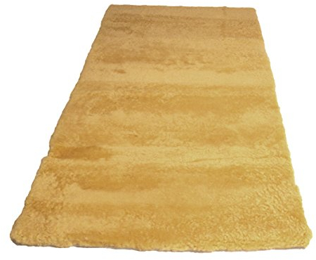 Bettauflage Betteinlage Bettfell echtes medizinisches Lammfell Premium + Fellwaschmittel gratis (100 x 200 cm)