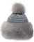 Soul Young Fellmütze Pelzmütze Damen mütze Wintermütze Faux Fuchs Pompom Pelz Warm Weich Stirnband Hut(Hell Grau)