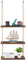 Medla Hängeregal Holz, 3 Ablagen Wandschaukel, Wandregal hängendes Regal, Jute Seil Organizer Rack Deko