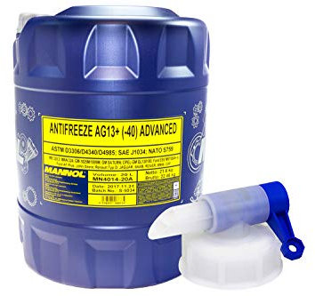 Frostschutz MANNOL Antifreeze -40°C 20 Liter gelb inkl. Auslasshahn