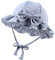 XIAOHAWANG Sommerhut Baby Mädchen UV Schutz Sonnenhut Mütze Baby Sommer Mützen Baumwolle Mit Schleife und Bindebändern (Blaue Blume, M)