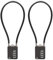 SISAV 4 Digit Cable Combination Locks 12 inches(30cm) Bold Cable for School Gym Locker,Helmet,Filing Cabinets,Toolbox,Luggage Suitcase,knapsack,Cable 5mm Diameter,Gun Black