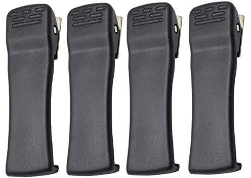 MINGYINIGE 4 Pack Belt Clip for Motorola XTS-3000 XTS-3500 XTS-5000 XTS3000 XTS3500 XTS5000 APX6000 APX7000 As HLN8460 NTN8266 Tetra MTP200 MTP30 Walkie Talkie