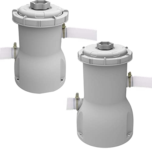 FiNeWaY 300gal (1136L Per Hour) and 530gal (2006L Per Hour) 220-240V Paddling Swimming Pool Water Fast Filter Pump Garden Outdoor 8ft /10ft / 12ft (300 Gallon)