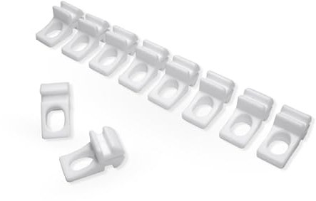 Home-Vision Gardinenschiene Vorhangschiene 1-läufig, 2-läufig, 3-läufig,4-läufig(Serie Y, 100 x Weiß Ösengleiter) Aluminium, Inkl. Befestigungsmaterial, für Schiebevorhang