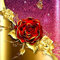 FIYO 5D Diamond Painting Kits, Luxus Rose Vollbohrer Kristall Strass Kreuzstich Stickerei Landschaft Diamant Malerei DIY Diamond Art Bohrer Stickerei für Wohnkultur Geschenk 30x30 cm