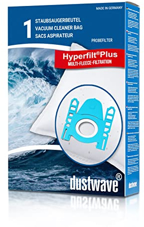 Dustwave® 1 Staubsaugerbeutel für Base BA 2000 / BA2000 - hocheffizient mit Hygieneverschluss - Made in Germany
