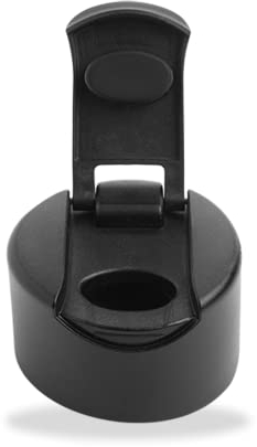 Qwetch - Bouchon Easy - Bouteilles Isothermes 260ml ou 500ml - Noir - Etanche & Sans BPA