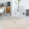 VINILIKO Design | Alfombra Vinílica Redonda Bangkok 1 [Diam] 150 cm - Antideslizante, Impermeable, Lavable - Varios Tamaños - Alfombra Vinilo Salón, Cocina