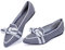 Frank Mully Mocasines para mujer, informales, de tejido de punto, lavable, con punta puntiaguda, zapatos cómodos en estilo de ballet para, gris, 36.5 EU