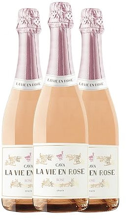 Maite Geijo La Vie en Rose Brut Cava 75 cl (Schachtel mit 3 Flaschen von 75 cl)