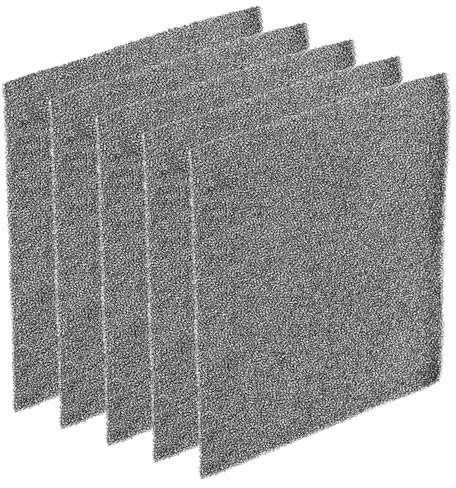 PATIKIL 120mm Filter Foam Sponges, 5 Pack Sponge Sheet Replacement Media Pad for Computer, Ventilator, Fan, Black