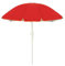 CapitanCasa Caprera - Sombrilla de playa, inclinable, altura ajustable, diámetro 220 cm, color rojo