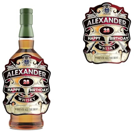 Personalised Customized Bottle Label Sticker for Chivas Regal Whisky Birthday Anniversary Christmas