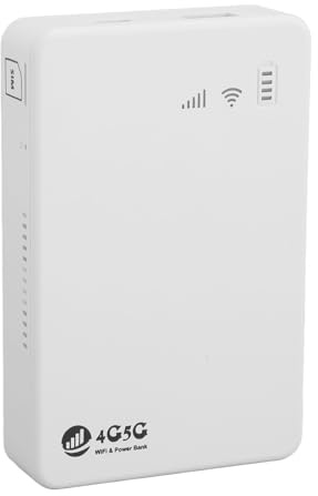 Hotspot Mobile Portable, Point D'accès WiFi Haute Vitesse 4G LTE 300 Mbps, Point D'accès WiFi Mobile débloqué 10 000 MAh 5G pour Les Voyages, Connectez jusqu'à 10 Appareils