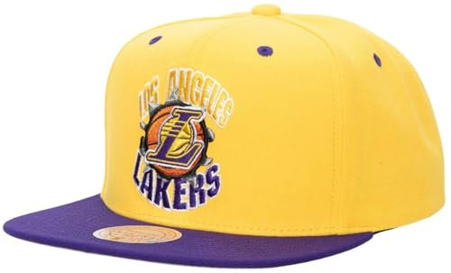 Mitchell & Ness Breakthrough Snapback (NBA/HWC) - Los Angeles Lakers, Gelb-Lila