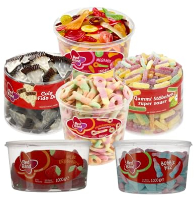 Red Band Mega BOX - Das ultimative Süßigkeitenpaket mit 6 Sorten - Needforsweet