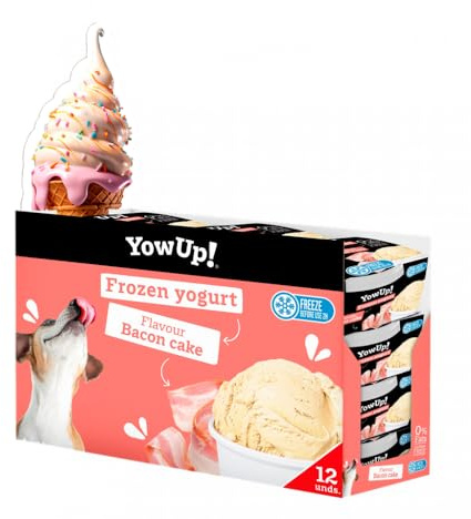 Joghurt-Eis 0% fett- und laktosefrei, Speckgeschmack, 30 Minuten vor Gebrauch einfrieren.
