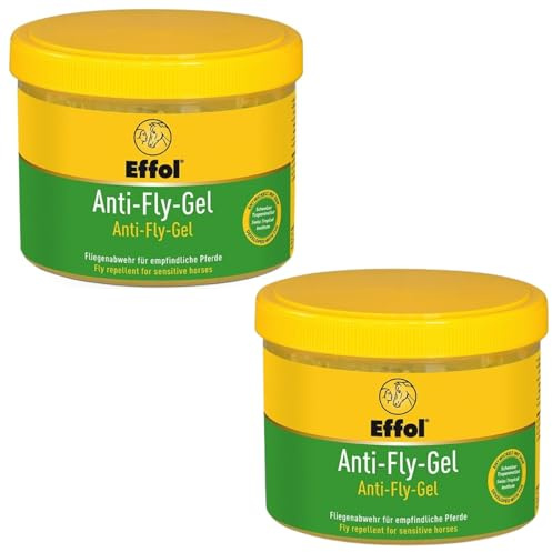 RL24 - Anti-Fly-Gel – Pferde Fliegenschutz – 2 x 500 ml Dose (2er Set) | Insektenschutz gegen Fliegen – hautfreundliches & fellschonendes Fliegenmittel – punktuelles & geräuschloses Auftragen