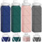 Popdigito 4er-Pack zusammenklappbare Wasserflaschen, 20,6 oz, faltbare Wasserflasche, BPA-frei, wiederverwendbar, leicht, auslaufsicher, Reise-Silikon-Wasserflaschen für Reisen, Fitnessstudio, Sport