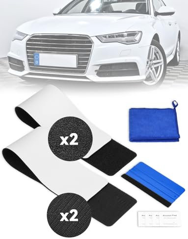 Kennzeichen Klett, BESPOTCL Rahmenlose Kennzeichen Klett Set Nummernschildhalter für Kennzeichen Österreich & Deutschland extrem stabil und wetterfest selbstklebend