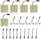 HUAZIZ 5 Pezzi LED Luce Risparmio Energetico, 5050 36 SMD Pannello Led Luce Della Cupola Auto Lettura Lampada Interna Auto DC 12V Con T10/BA9S/Festone Adattatori