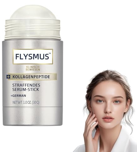 Flysmus Kollagen-Peptide STRAFFENDES SERUM-STICK,Kollagenserum für das Gesicht, strafft, polstert und festigt die Haut (1 Stück)