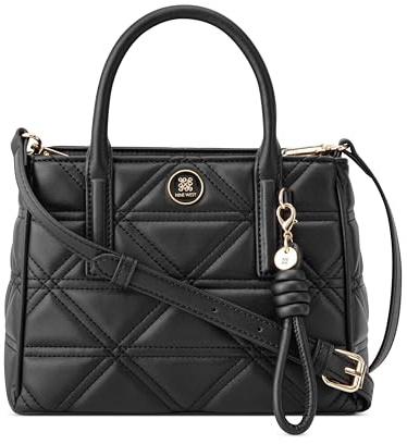 Nine West Harland Mini Satchel Crossbody, Schwarz, Small