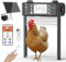 Clapet Solaire Automatique contrôle par Application, WiFi, avec écran LCD, Porte Automatique pour poulailler, minuterie et capteur de lumière, Trappe électrique Automatique avec télécommande, 5 Modes