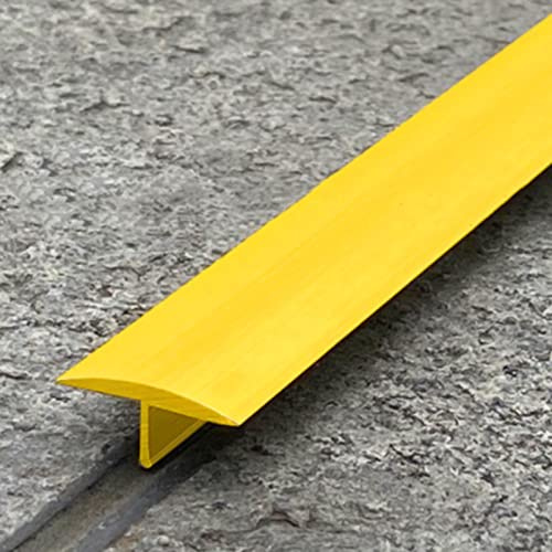QUSYZD Profilés de seuil en Laiton en Forme de T, Bande antidérapante pour Fermeture et étanchéité, Baguette de Finition Plate pour Moquette, LVT/Vinyle/carrelage/Bois/stratifié.,