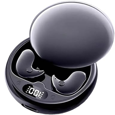 Reiteag Mindbuds - die Unsichtbaren Earbuds Ohnedruckgefühl, mit LED - Anzeige & Ladecase, Mini-Bluetooth-Kopfhörer, Entwickelt für Ruhige Momente, zum Arbeiten und Schlafen