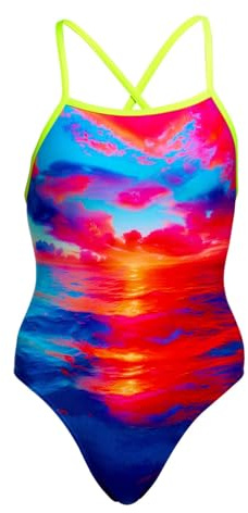 Funkita Sunset Delight Badeanzug Mädchen/Kinder zum Binden chlorresistent und schnelltrocknend